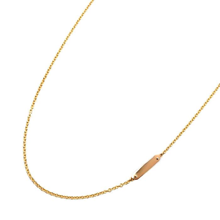 TIFFANY&Co.（ティファニー） K18PG ピンクゴールド タグ チェーン