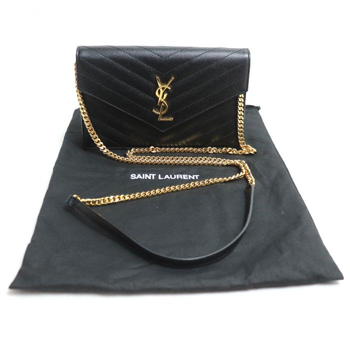 SAINT LAURENT サンローラン カサンドラ チェーンウォレット