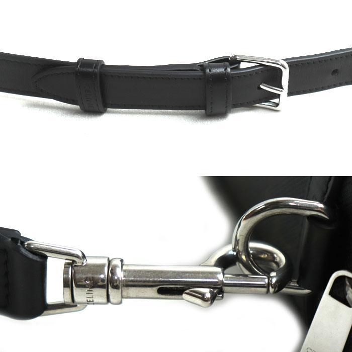 CELINE セリーヌ トリオンフ キャンバス スモール メッセンジャー ショルダーバッグ ブラック 113942EVJ.38SI メンズ 中古_4