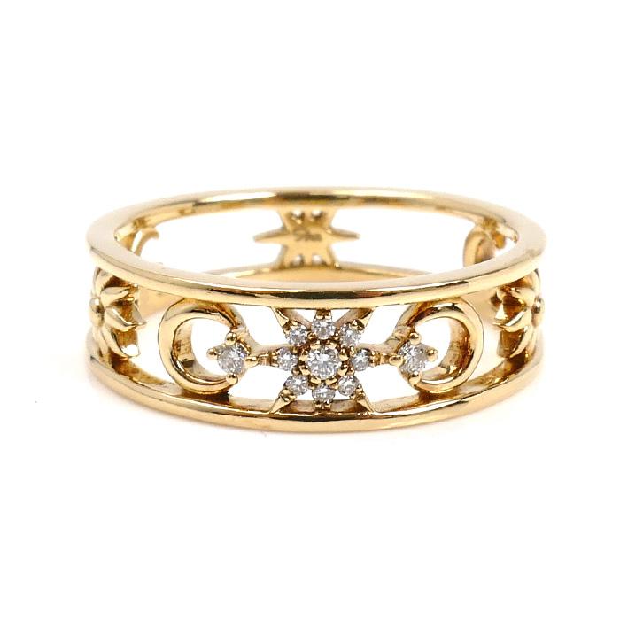 STAR JEWELRY スタージュエリー K18YG イエローゴールド MOON&SUN