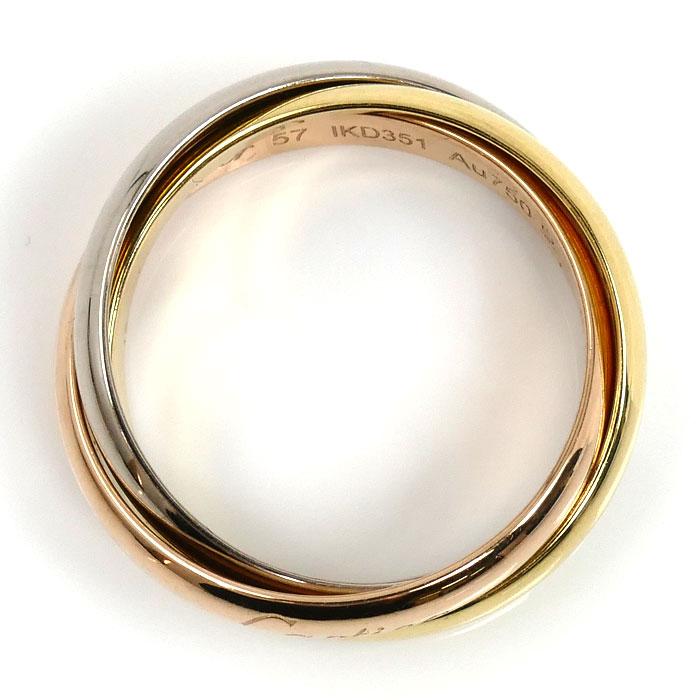 Cartier（カルティエ） K18YG/PG/WG トリニティ リング・指輪 16.5号