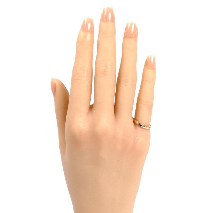 カルティエ　バレリーナ カーブ ウェディングリング　K18PG Cartier（カルティエ） K18PG バレリーナ カーブ ウェディング 3P
