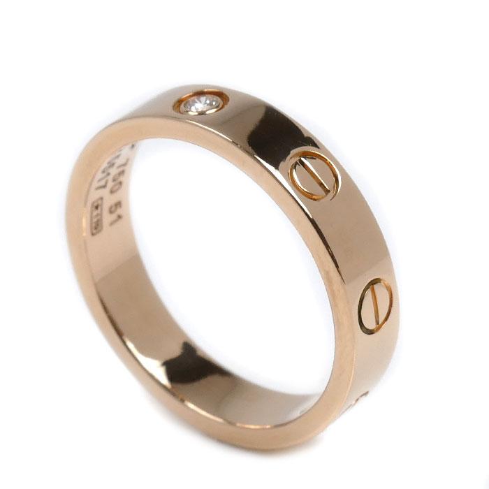 Cartier（カルティエ） K18PG ピンクゴールド ミニラブ 1P ダイヤ