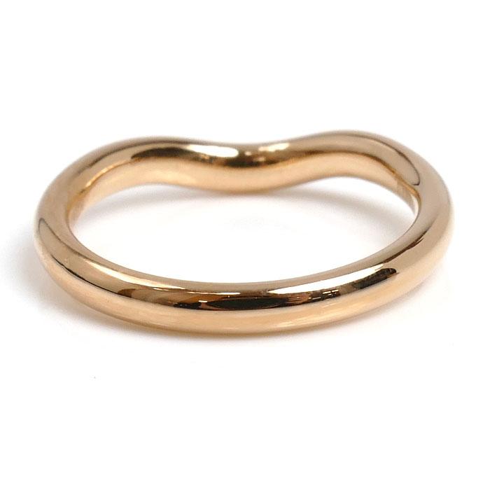TIFFANY&Co.（ティファニー） K18PG ピンクゴールド カーブドバンド 9P