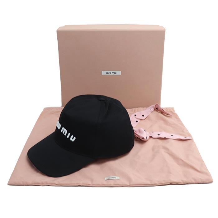 miu miu（ミュウミュウ） ドット柄 リボン付き キャップ キャップ