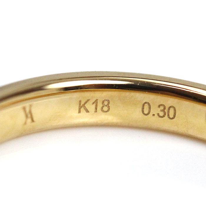 Vendome Aoyama ヴァンドーム青山 K18YG ハーフエタニティ リング
