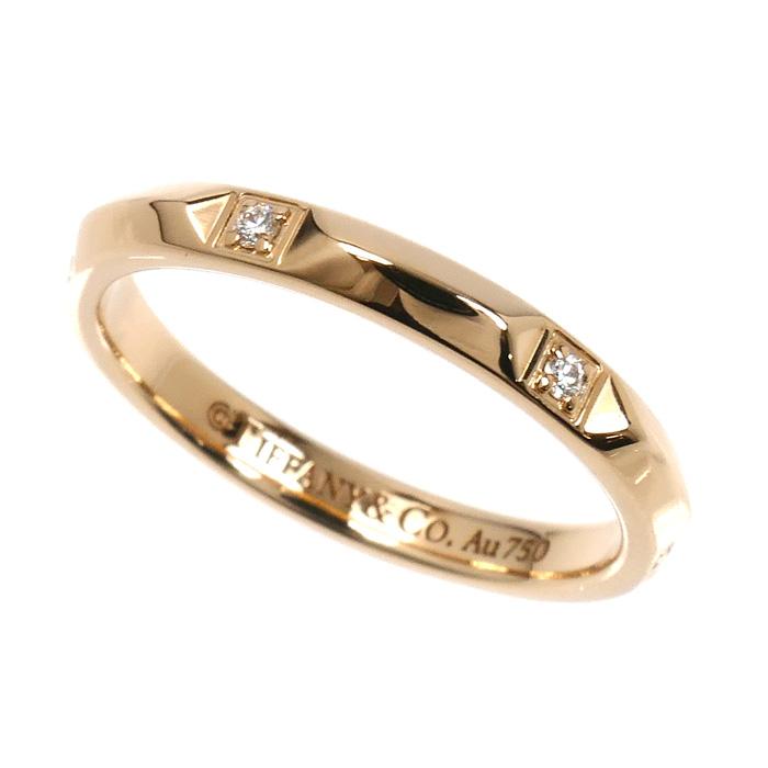 TIFFANY&Co.（ティファニー） K18PG トゥルーバンド ダイヤ リング 