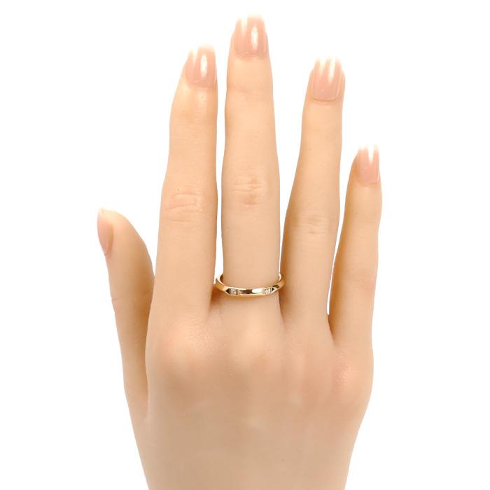 TIFFANY&Co.（ティファニー） K18PG トゥルーバンド ダイヤ リング