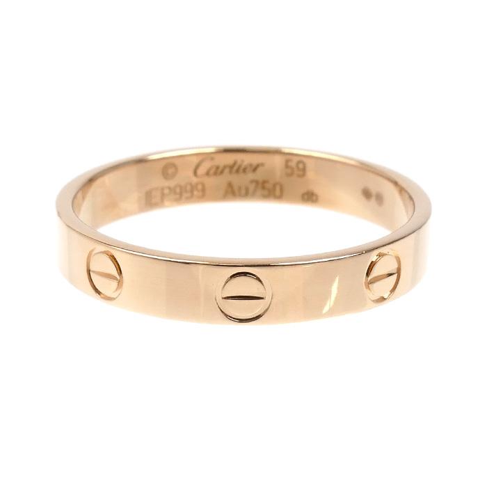 Cartier（カルティエ） K18PG ピンクゴールド ミニ ラブリング リング