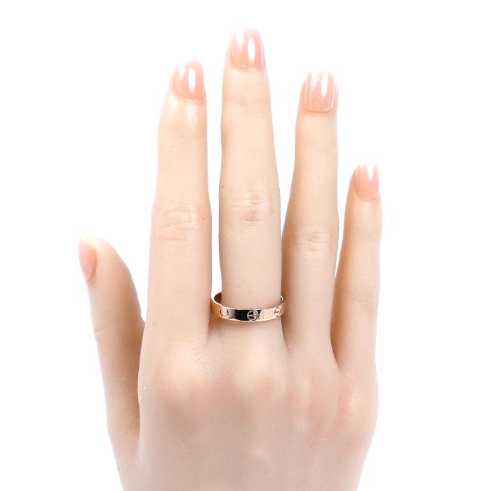 Cartier（カルティエ） K18PG ピンクゴールド ミニ ラブリング リング