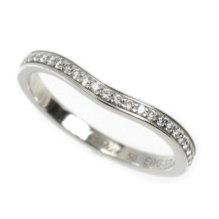 Cartier（カルティエ） Pt950 バレリーナ カーブ ハーフエタニティ