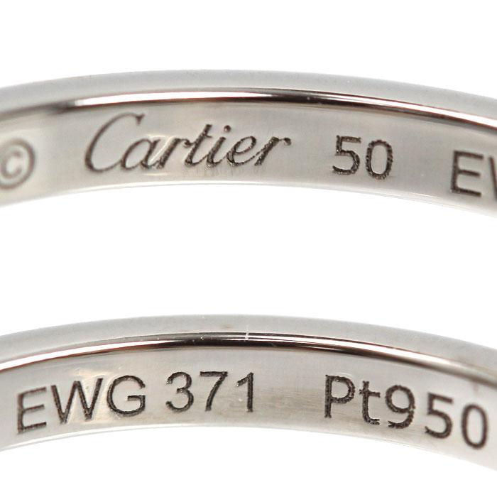 Cartier（カルティエ） Pt950 バレリーナ カーブ ハーフエタニティ