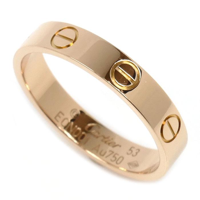 Cartier（カルティエ） K18PG ピンクゴールド ミニラブ リング・指輪