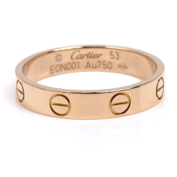 Cartier（カルティエ） K18PG ピンクゴールド ミニラブ リング・指輪