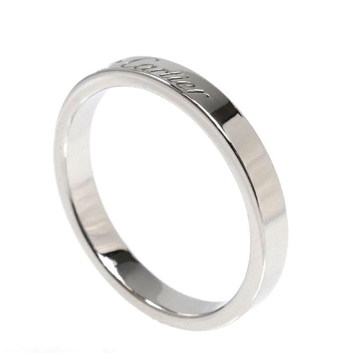 Cartier（カルティエ） Pt950プラチナ エングレーブド 1P ダイヤ