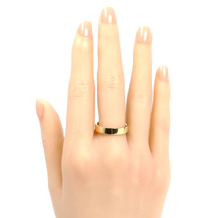 TIFFANY&Co.（ティファニー） K18YG イエローゴールド フラットバンド