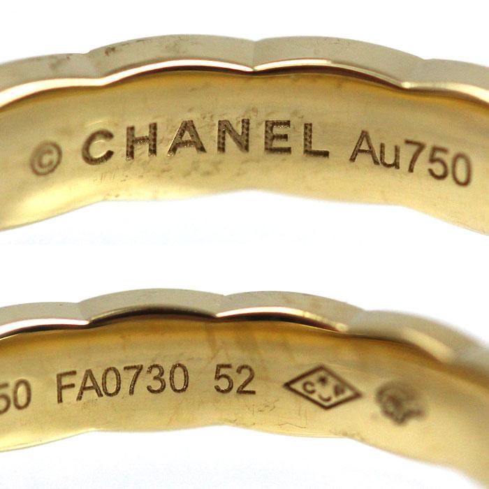 CHANEL（シャネル） K18YG イエローゴールド ココ クラッシュ リング