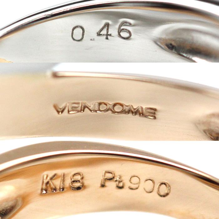 Vendome Aoyama ヴァンドーム青山 K18PG Pt900 リング・指輪