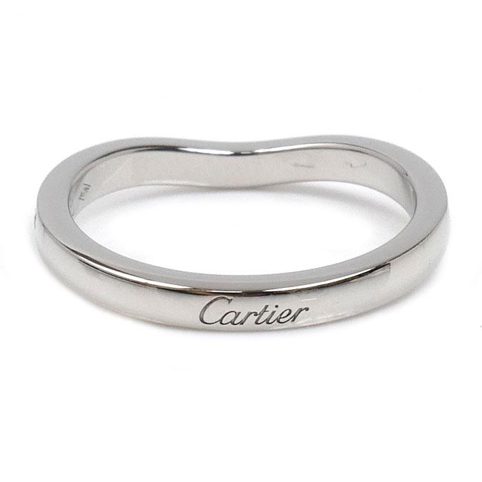 Cartier（カルティエ） Pt950 バレリーナ カーブ ハーフエタニティ 