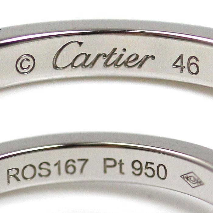 Cartier（カルティエ） Pt950 バレリーナ カーブ ハーフエタニティ