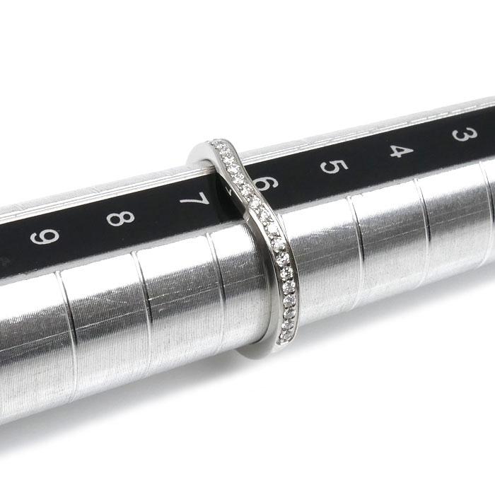 Cartier（カルティエ） Pt950 バレリーナ カーブ ハーフエタニティ