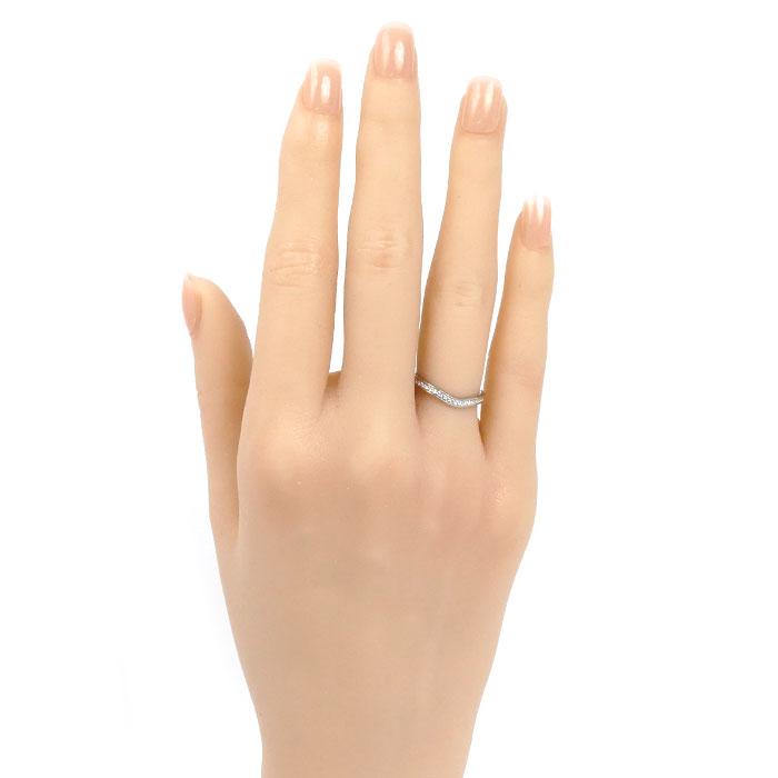 Cartier（カルティエ） Pt950 バレリーナ カーブ ハーフエタニティ