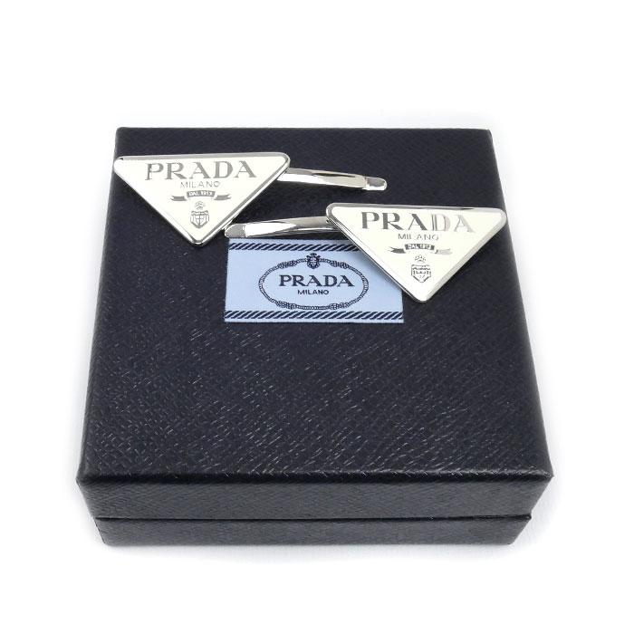 PRADA（プラダ） GP エナメル メタル ヘアピン ヘアアクセサリー ヘア