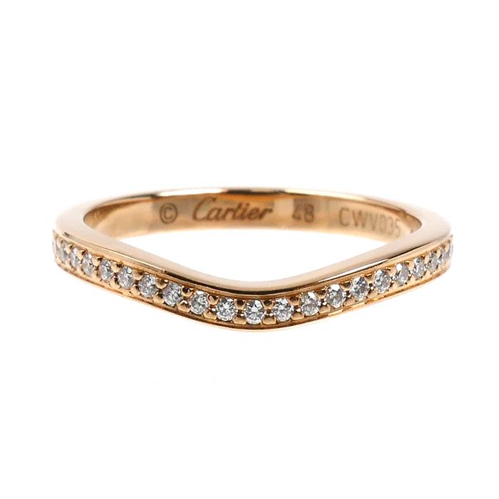 Cartier（カルティエ） K18PG バレリーナカーブ ハーフエタニティ