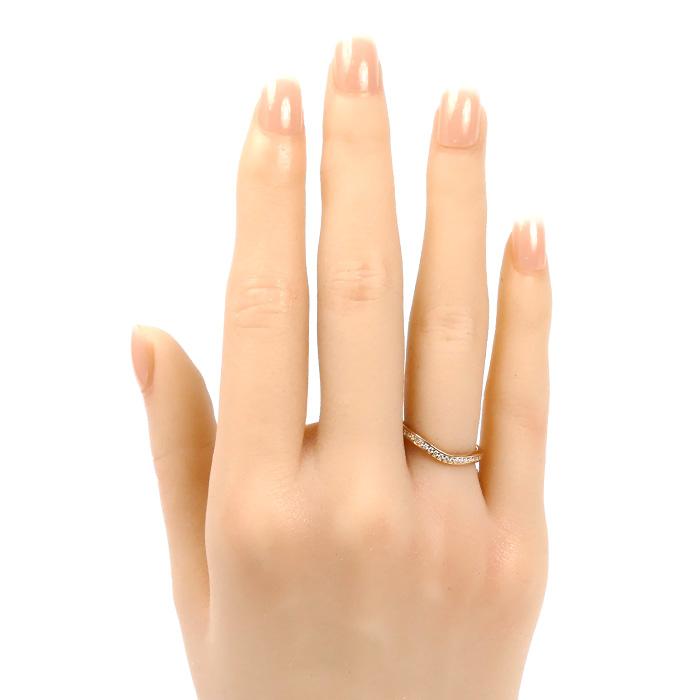 Cartier（カルティエ） K18PG バレリーナカーブ ハーフエタニティ