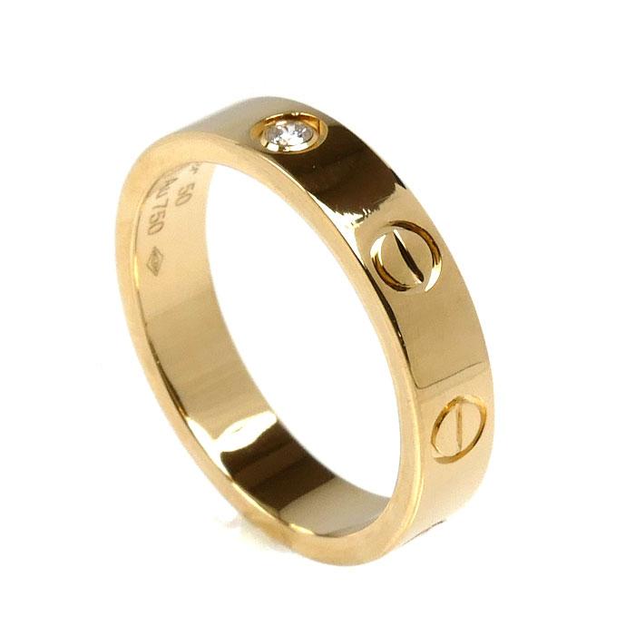 Cartier（カルティエ） K18YG イエローゴールド ミニラブ 1PD リング