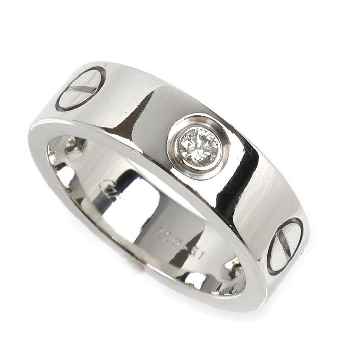 Cartier（カルティエ） K18WG ホワイトゴールド ラブ ハーフダイヤ