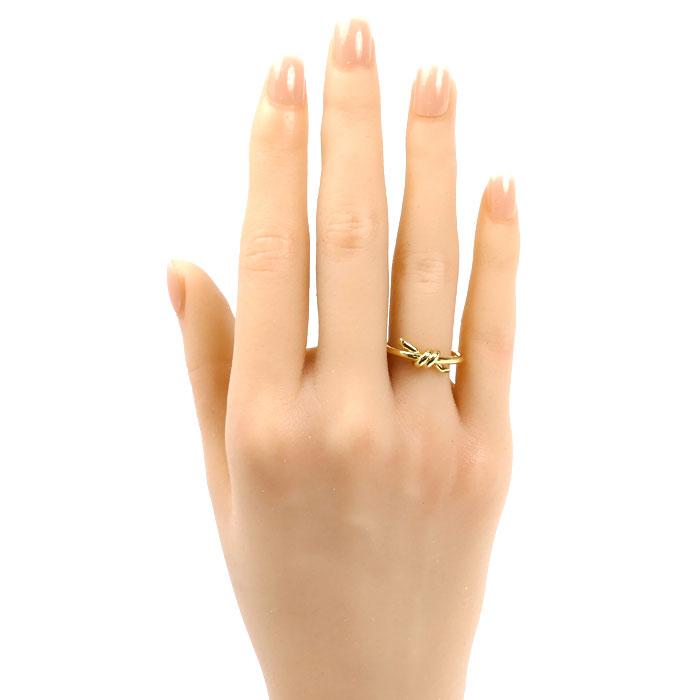 TIFFANY&Co.（ティファニー） K18YG イエローゴールド ノット リング