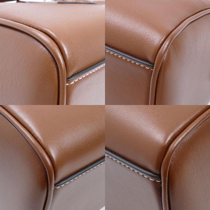 CELINE セリーヌ キュイル トリオンフ スモールボストン 2Wayショルダーバッグ タン 113773DU3.04LU レディース【中古】【美品】 CELINE（セリーヌ） キュイル トリオンフ スモールボストン 2Way