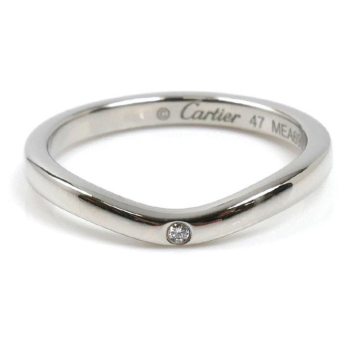 Cartier（カルティエ） Pt950 バレリーナ カーブ ウェディング 3P