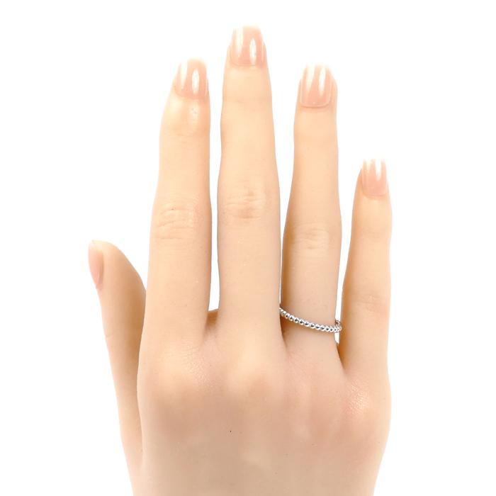 Van Cleef & Arpels ヴァンクリーフ＆アーペル K18WG ペルレ リング