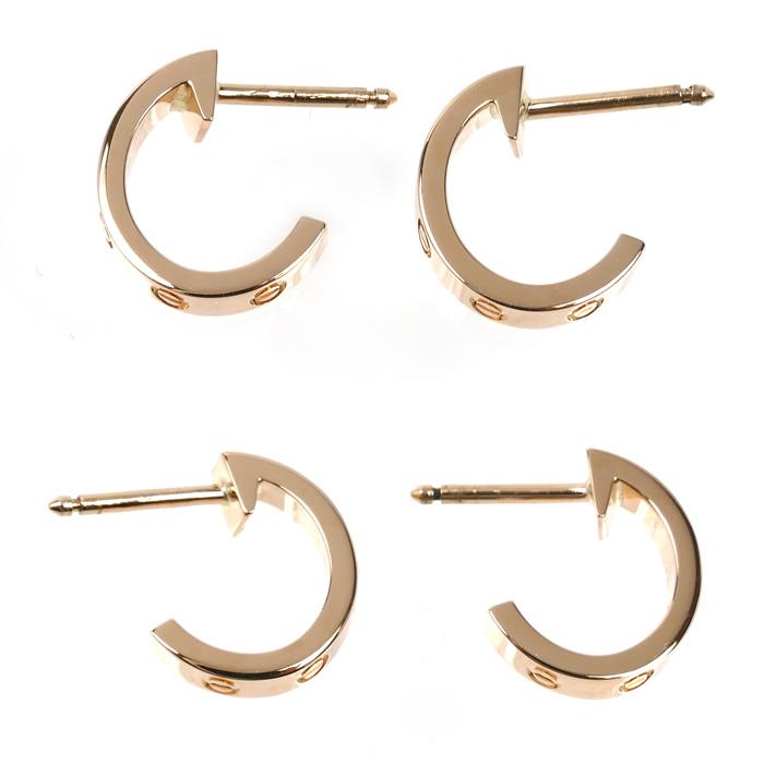 Cartier（カルティエ） K18PG ピンクゴールド ミニラブ ピアス