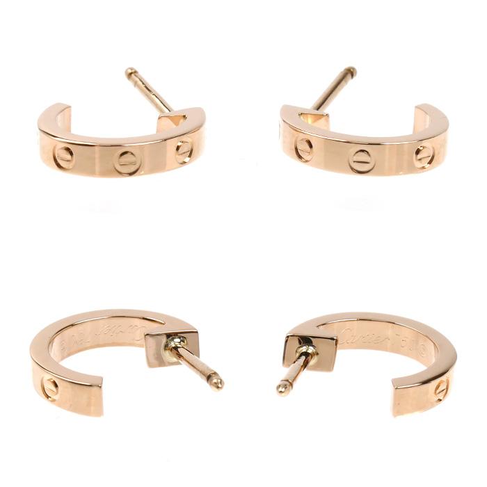 Cartier（カルティエ） K18PG ピンクゴールド ミニラブ ピアス