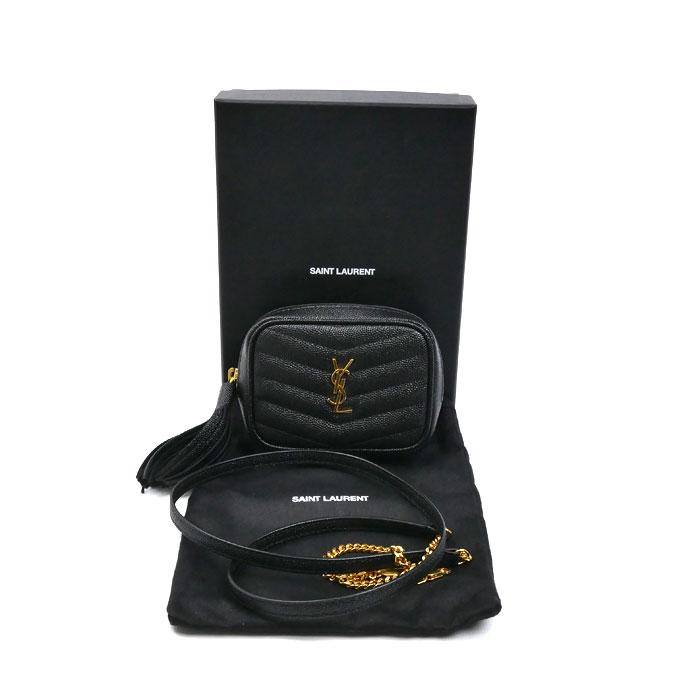 SAINT LAURENT サンローラン ベイビー ルー レザー チェーンショルダー