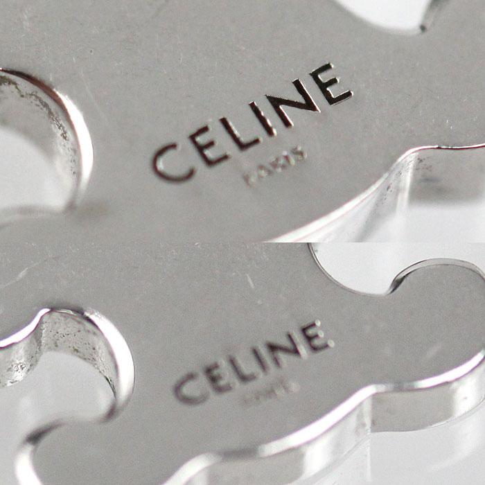 CELINE（セリーヌ） 真鍮 ラインストーン トリオンフ ピアス 460GC6BZI