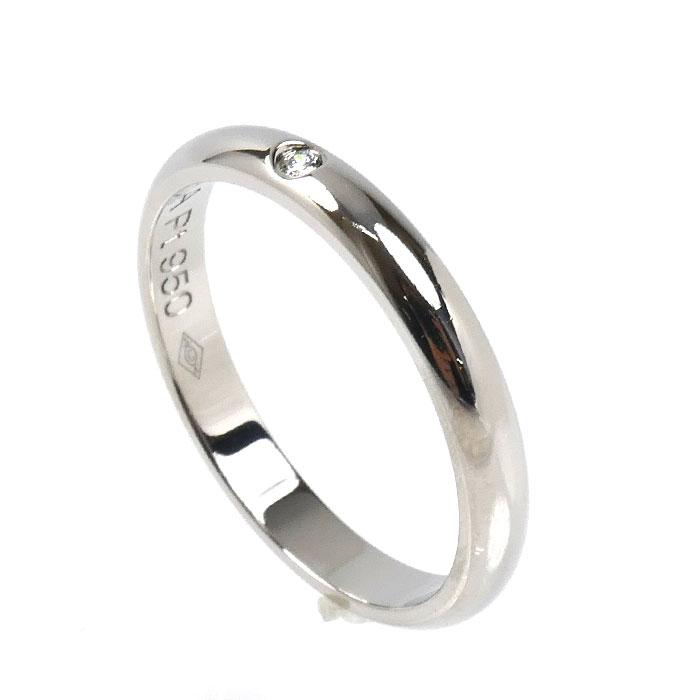 Cartier（カルティエ） Pt950プラチナ 1895ウェディング 1Pダイヤ