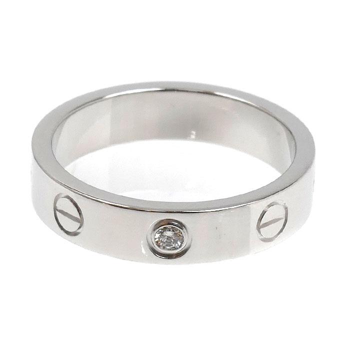Cartier（カルティエ） K18WG ホワイトゴールド ミニラブ 1Pダイヤ 