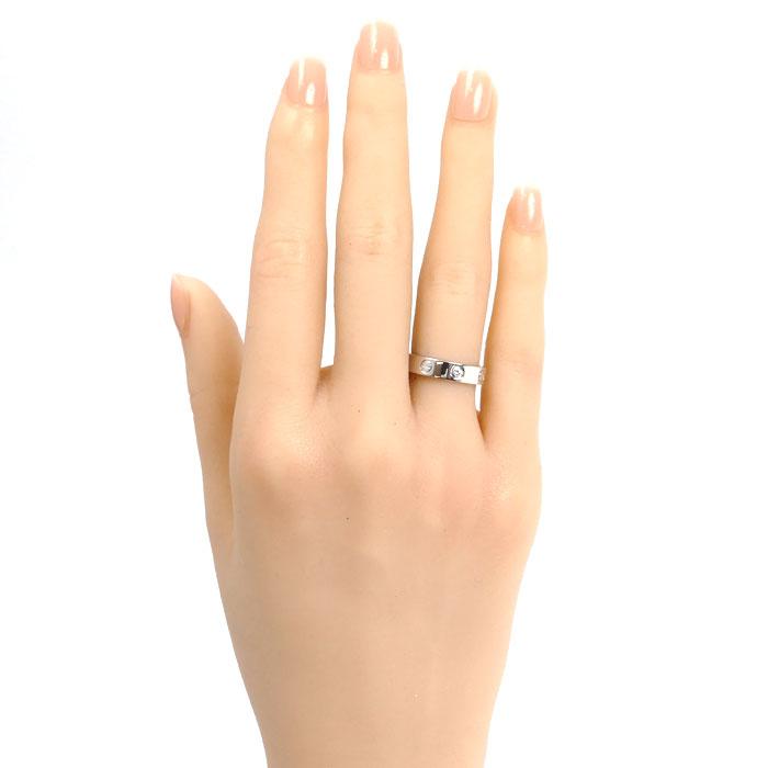 Cartier（カルティエ） K18WG ホワイトゴールド ミニラブ 1Pダイヤ 
