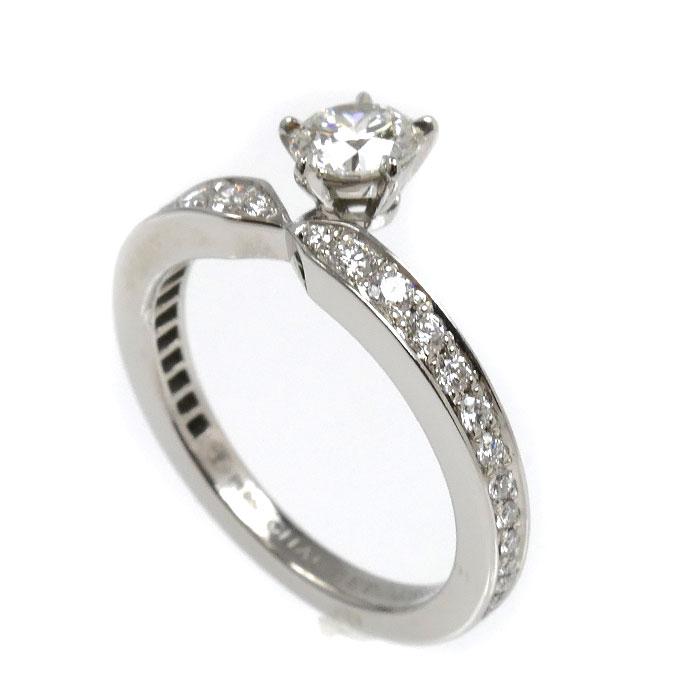 CHAUMET ショーメ Pt950 ダイヤモンド プラチナ リング指輪正規品 ショーメ CHAUMET プリュムリング プラチナ Pt950 ジュエリー | 中古