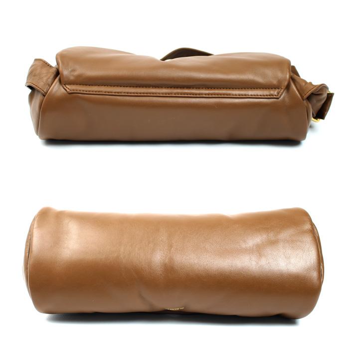 JIL SANDER ジルサンダー カン ノーロ パディング グランデ ショルダーバッグ ブラウン J08WD0056 レディース【中古】 JIL SANDER（ジルサンダー） カン ノーロ パディング グランデ