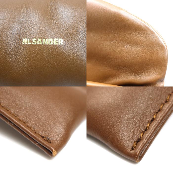 JIL SANDER ジルサンダー カン ノーロ パディング グランデ ショルダーバッグ ブラウン J08WD0056 レディース【中古】 JIL SANDER（ジルサンダー） カン ノーロ パディング グランデ