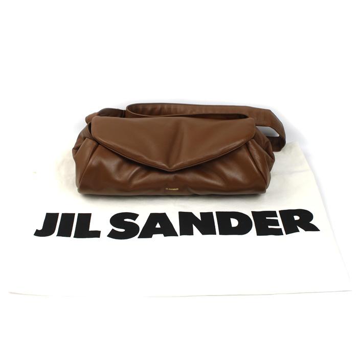 JIL SANDER ジルサンダー カン ノーロ パディング グランデ ショルダーバッグ ブラウン J08WD0056 レディース【中古】 JIL SANDER（ジルサンダー） カン ノーロ パディング グランデ