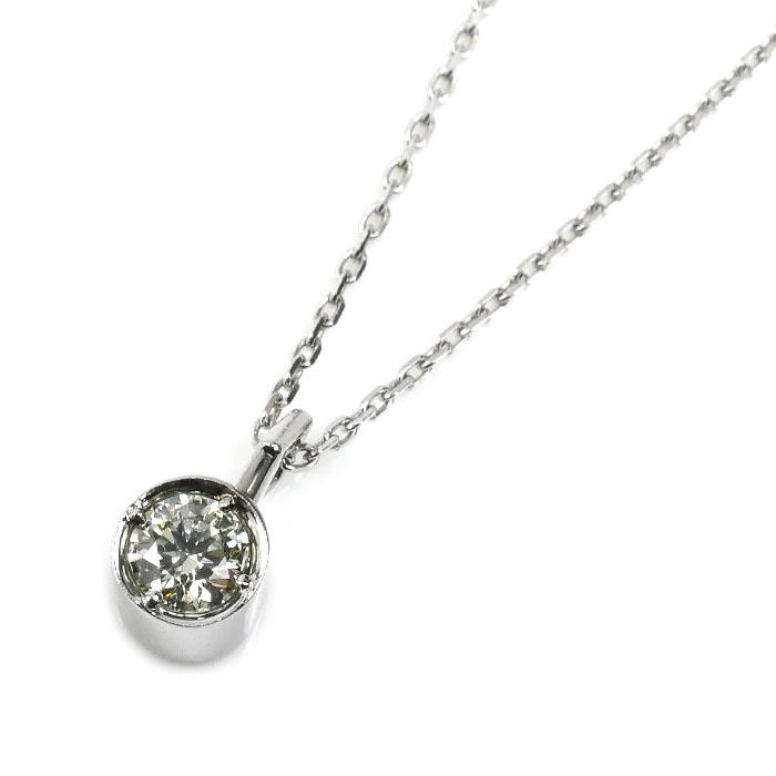 小寺智子 K18WG ホワイトゴールド ネックレス ダイヤモンド0.31ct 4.6g