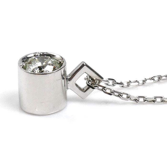 小寺智子 K18WG ホワイトゴールド ネックレス ダイヤモンド0.31ct 4.6g