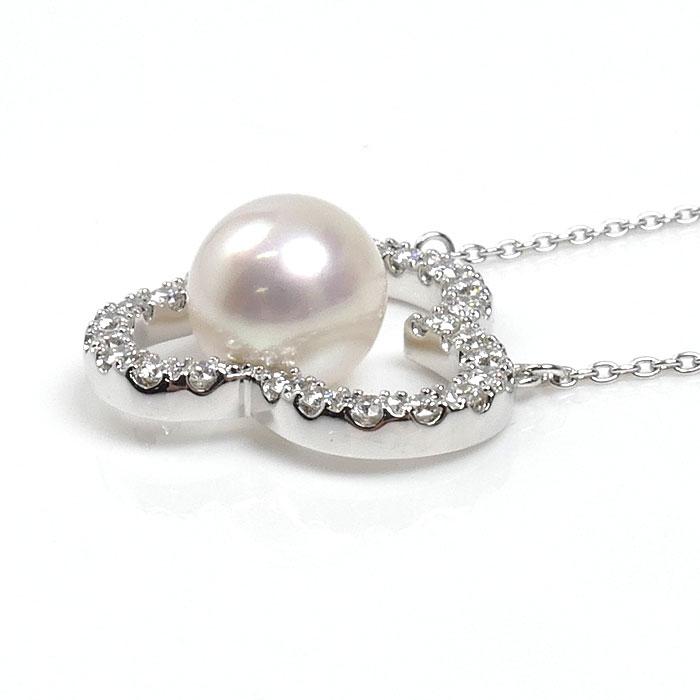 TASAKI タサキ K18WG チャンツ シグネチャー ダイヤモンド ネックレス