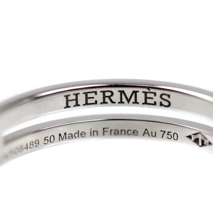 HERMES（エルメス） K18WG ホワイトゴールド アリアンヌ リング・指輪
